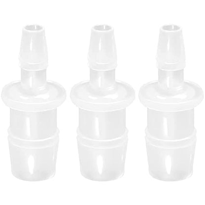 Plastic Hose Barb Reducer Pipe Fittings, 3/8" to 5/16" Hose ID Connectors Joint Splicer Mender Adapter Union Boat Water Air Aquarium O2 Fuel (Pack of 3) - size: 3/8"-5/16", style: 3