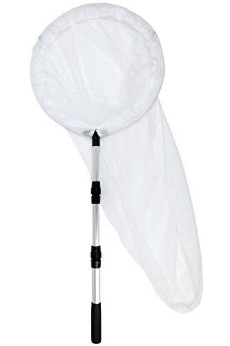 Insect and Butterfly Net with 12" Ring, 24" Net Depth, Handle Extends to 36 Inches