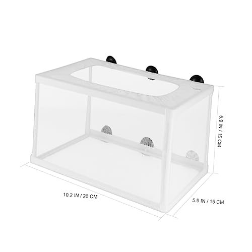 BESPORTBLE 2pcs Fish Net Fry Hatchery Incubator with Cups for Aquarium Isolation Box for Breeding Fish Increases Survival Rate