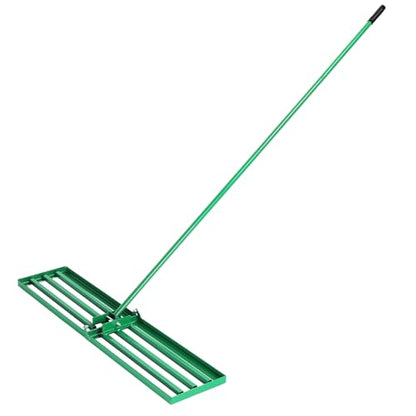 Lawn Leveling Rake, Level Lawn Tool, Heavy-Duty Lawn Leveler with 75inch Steel Extended Handle, Yard Leveling Rake for Creating a Flat Surface,for Soil, Dirt, Topdressing, and Ground (30" x 10")