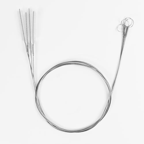 60 Inches Extra Long Straw Cleaner Brush - White Pipe Cleaners for Kegerator, Feeding Tube, Siphon Hose, Sunroof Drain, Refrigerator Drain and Water Pipes - 4PCS (White)