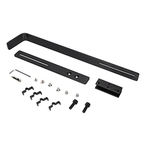 Aquarium Light Stand Adjustable Height 12 to 24 Inches Universal Mount for Fish Tank Lighting Bracket Supports 15 Lbs Weight Black Finish for Stable Light Fixing in Large Deep Aquariums