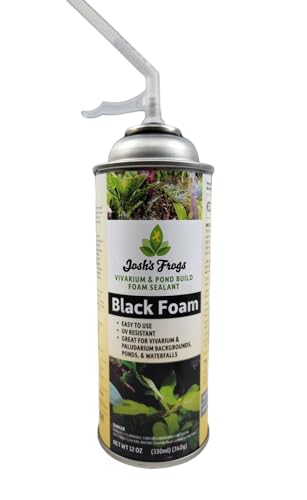 Josh's Frogs Vivarium & Pond Build Foam Sealant - Black (12 oz.)