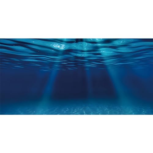 AWERT 72x16 inches Ocean Floor Aquarium Background Undersea Theme Aquarium Background Underwater Fish Tank Background - size: 72x16in/180x40cm