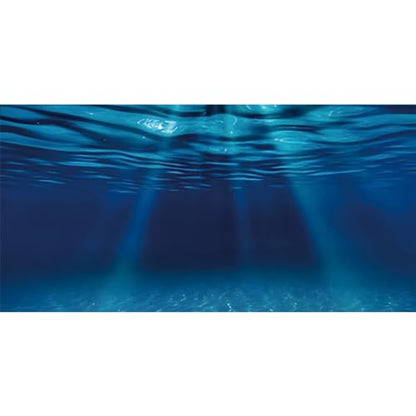 AWERT 30x18 inches Ocean Floor Aquarium Background Undersea Theme Aquarium Background Underwater Fish Tank Background - size: 30x18in/75x45cm