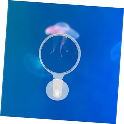 Totority Fish Tank Magnifier Cup Observation Lens for Betta Fish Ants Small Animals Easy to Install Plant Viewing Tool Clarity