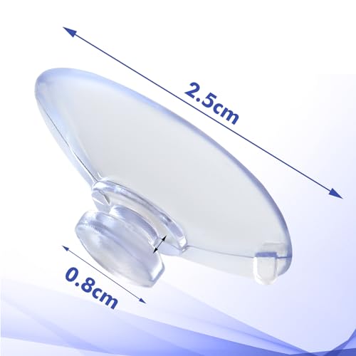 8 Pack Magnifying Mirror Suction Cups - Strong Replacement Suction Cups for Makeup Mirror, Secure Grip for Glass, Tile, and Smooth Surfaces, Sturdy Clear PVC Design