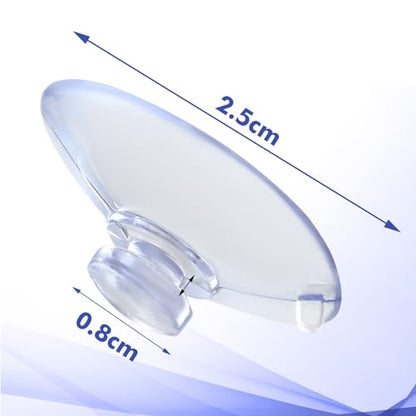 8 Pack Magnifying Mirror Suction Cups - Strong Replacement Suction Cups for Makeup Mirror, Secure Grip for Glass, Tile, and Smooth Surfaces, Sturdy Clear PVC Design