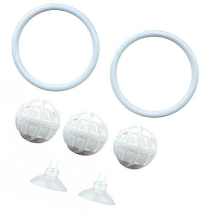 Fish Aquariums Accessories, 1 with Floating Ball & 2 Exercise Training Toys, Feeding Betta Set for Tank, Enrichment
