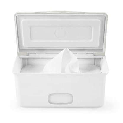 Ubbi Baby Wipes Dispenser with Weighted Plate and Secure Seal, Nursery and Baby Registry Essential to Keep Wipes Fresh, Oat - color: Oat Wipes Dispenser