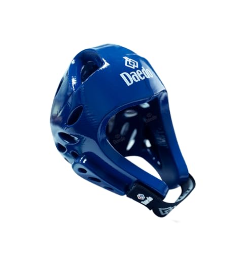 WT Recognized Taekwondo Head Guard - Officially Approved, Molded Foam Construction, Blue & Red Variations, Lightweight Protection for Sparring & Competition - color: Blue, size: Small