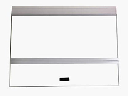 H2Pro 48x18 Glass Canopy 2 Piece Set for 75/90/110 Gallon Aquarium Fish Tank (22.08 x 16.57 x 0.16in)
