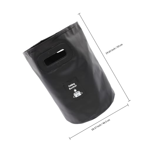 Outdoor Collapsible Bucket Folding Fishing Bucket Portable Water Tank Comfort Grip Handles for Camping Hiking
