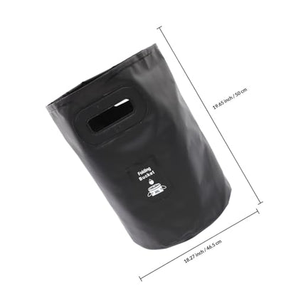 Outdoor Collapsible Bucket Folding Fishing Bucket Portable Water Tank Comfort Grip Handles for Camping Hiking