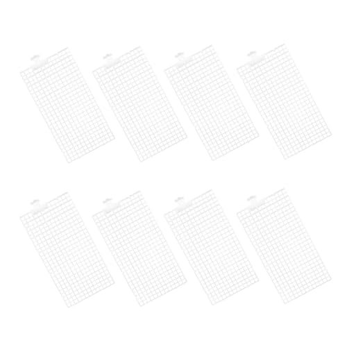 Aquarium Fish Tank Divider with Suction Cups White Isolation Boards Anti-Jumping Transparent Partition for Peaceful Multi-Species Aquatic Tank Separation and Reusable Use