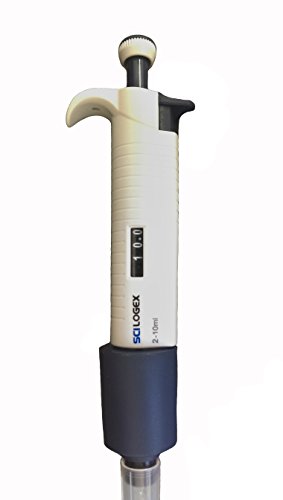 MicroPette Plus Variable Pipette - Adjustable Single Channel Micropipettor 0.5-10µL - Autoclavable, Ergonomic & Works with Universal Pipette Tips (2 Pack) - size: 0.5-10µl