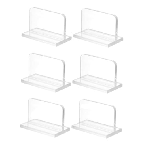 OUNONA 6pcs Fish Tank Cover Handle Fish Tank Cover Parts Aquarium Lid Handle Aquarium Lid Holder Aquariums Lid Holder Aquarium Tank Lid Handle Fish Tank Lids Handles Transparent Acrylic