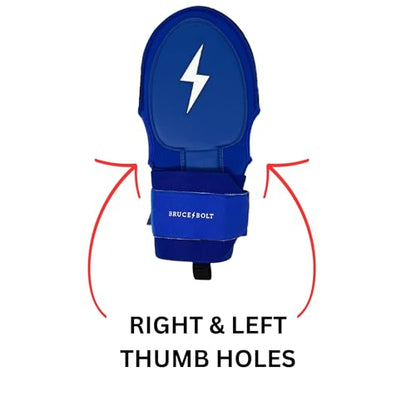 BRUCE BOLT Original Series Sliding Mitt - color: Royal Blue, size: Adult
