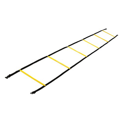 Speed Movement Training Ladder 2.6m | Fixed Rungs for Football/Basketball/Soccer Training | PP Material with Carry Bag | Improve Balance & Strength