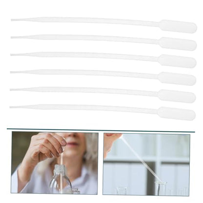 ABOOFAN 100pcs Water Droppers Portable Pipettes Droppers Plastic Pipettes for Liquid Accurate Suction for Aquariums Crafts