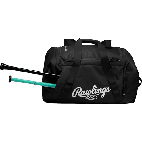 Rawlings Rawlings | Covert2 Duffel Equipment Bag | Baseball/Softball | Multiple Colors - color: Black