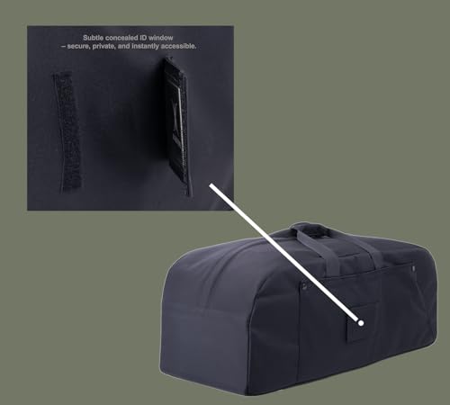 85L Military-Style Duffle Backpack with Rigid Panels | Built for deployment gear, work equipment, camping supplies, vehicle storage, and checked travel. - color: Black