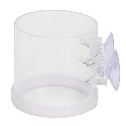 Acrylic Transparent Fish Feeding Ring Food Feeder with Suction Cup for Aqarium Fishing