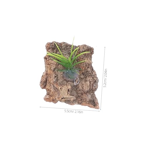 20pcs Natural Cork Bark Reptile Tank Decor Tree Bark Hide for Terrarium Background Climbing Habitat Aquarium Accessory for Lizards Snakes Turtles