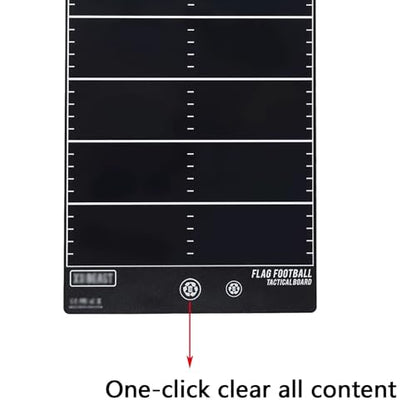 Electronic Flag Football Coaching Board, LCD Flag Football Tactical Board, with Induction Writing Pen, Durable Material, Thin and Portable, for Team Training