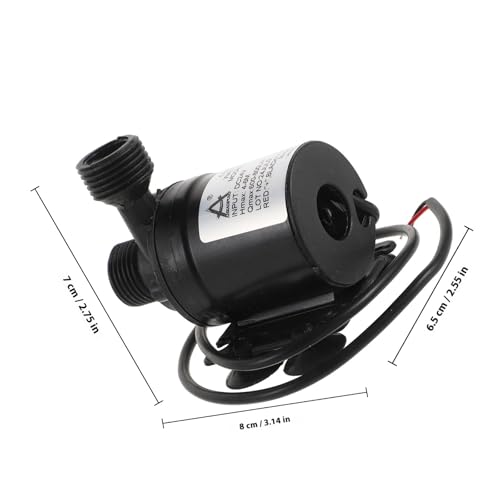 DOITOOL Submersible Water Pump with Male Thread, Dc24v Mini Circulation Pump with Stainless Steel Shaft and Suction Cup for Fountain and Aquarium Water Circulation