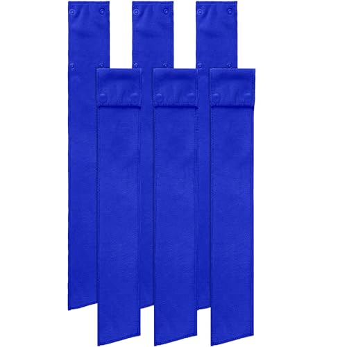 Fanfanwin 6 Pcs Football Towels with Buttons Quick Dry Sports, Blue | Button Design Prevents Slipping, Quick Dry Basketball Workout, Lightweight Sweat Absorbent Towels Athletes Gym Training Use - color: Blue