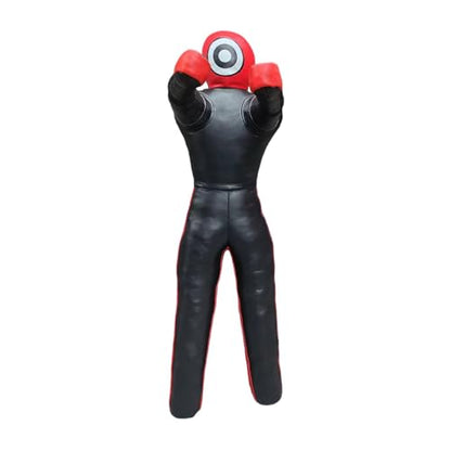 harayaa Boxing Dummy Cover Grappling Dummy Wrestling Dummy Punching Dummy PU Leather Unfilled Customizable Suitable for Kids Home Physical Practice Ma - size: height 122cm