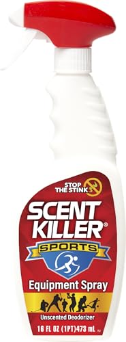 Scent Killer Sports Equipment Deodorizer Spray Unscented 16 oz
