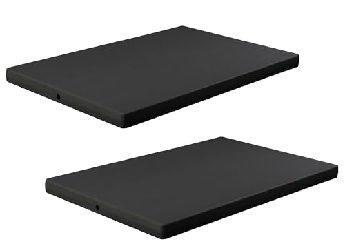 Confer Plastics Equipment Pad – 24" x 36" Heavy-Duty Base for Pool Equipment, Generators & AC Units – Weather-Resistant, Rib-Reinforced, Easy to Install – Made in USA (2, Black, 24x36)