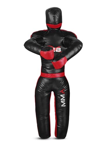 MMA Standing Grappling Dummy – Unfilled Vinyl Dummy for BJJ, Judo, Karate, Wrestling, Self-Defense Training – Jiu Jitsu Practice for Adults, Kids, Youth – Tackling Dummy Unfilled - size: Kid - 120cm