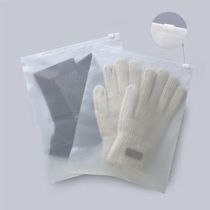8x10 Inch Swimsuit Bags, 50 Pcs Poly Zipper Bags for Clothing，Plastic Packaging Bag for Small Businesses or Travel Storage, Clear Apparel Bag for Underwear, socks，towel | No Vent Holes - size: 50Pcs-8x10 Inch(Small)