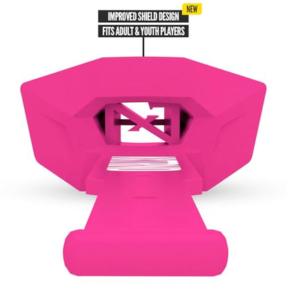 Nxtrnd Two Pro Football Mouth Guard, Permanent Strap, Fits Adult & Youth (Pink) - color: Pink Pro