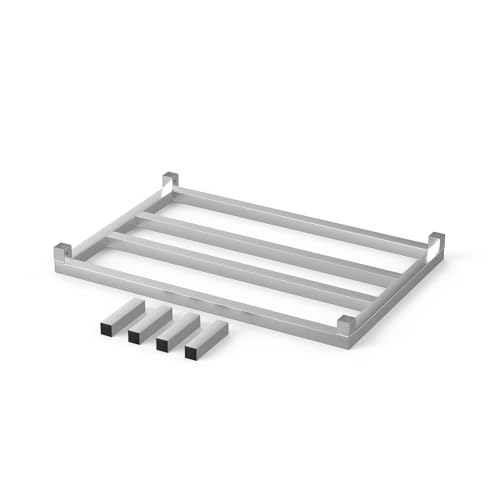 36" Long x 24" Wide | Height: 8" Off The Floor Aluminum Dunnage Rack | Storage in Restaurant, Kitchens and Garages and More! - size: 36" Long x 24" Wide | Height: 8" Off The Floor