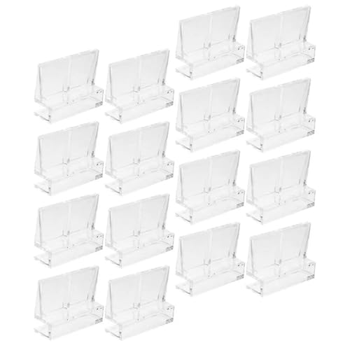 Aquarium lid Clips 16pcs Aquarium Lid Clips 6mm Acrylic Fish Tank Cover Support Bracket Rimless Glass Top Handle Clamps Tanks Accessories
