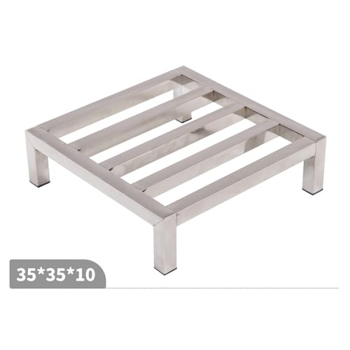 Stainless Steel Floor Bracket Rectangular Shelf with Raised Base, Fish Tank Bottom Frame, Heavy-Duty Shelf,15 * 15 * 5cm