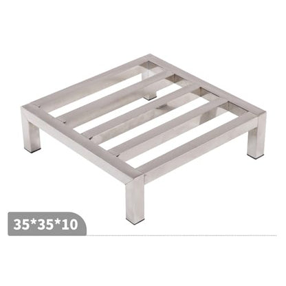 Stainless Steel Floor Bracket Rectangular Shelf with Raised Base, Fish Tank Bottom Frame, Heavy-Duty Shelf,15 * 15 * 5cm
