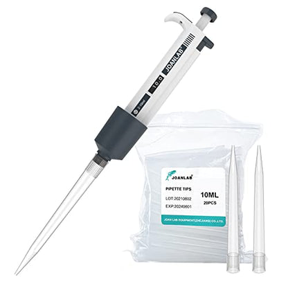 Micropipette 2-10ml Manual Adjustable Single Channel Pipettes High Accurate Lab Pipettors with Tips - color: 2-10ml