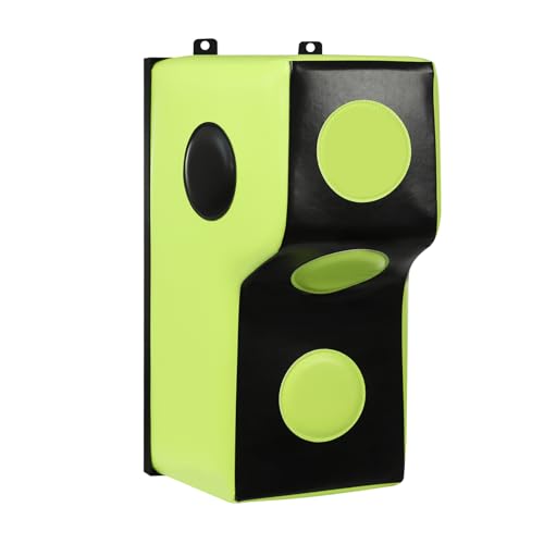 Wall Mount Punching Bag – Space-Saving Boxing Training Equipment for Hooks, Uppercuts & More (15.7x11.8x27.5in) - Durable PU, EVA, Steel Design for Home Gym - color: Green