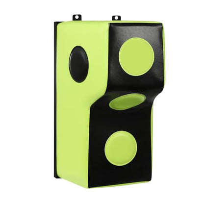 Wall Mount Punching Bag – Space-Saving Boxing Training Equipment for Hooks, Uppercuts & More (15.7x11.8x27.5in) - Durable PU, EVA, Steel Design for Home Gym - color: Green