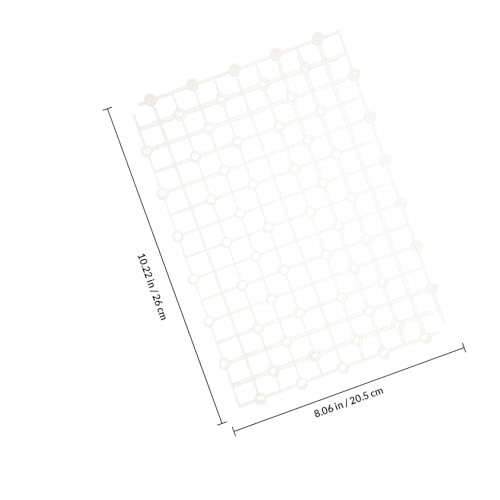 ibasenice 2pcs Aquarium Filter Plates Plastic Tank Dividers Wear-Resistant Gravel Boards for Undergravel Filters Fish Tank Bottom Separation White