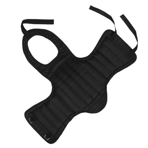 VICASKY Portable Sponge Chest Protector Guard for Men and Women, Black Medium Size Martial Arts Boxing Taekwondo Chest Protective Guard for Sparring and Impact Training