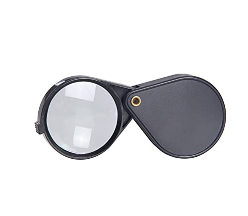 Pocket Magnifier Loupe 5X 10X 15X Triple Folding Magnifying Glass Jewelry Eye for Gemstone Coin Stamp Reading