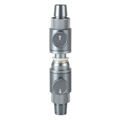 DONGKER Aquarium Double Tap Connector,Aluminum Alloy Quick Release Double Tap Valve with Water Flow Control Knob for Aquarium 12mm/16mm/20mm I.D. Water Pipe - size: 12 16mm