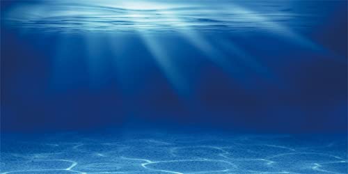 Yeele 12x6ft Underwater Blue Sea Backdrop Aquarium Large Vinyl Photography Background Fish Tank Background Summer Party Decorations Banner Adult Kid Portrait Shooting Photo Studio Props