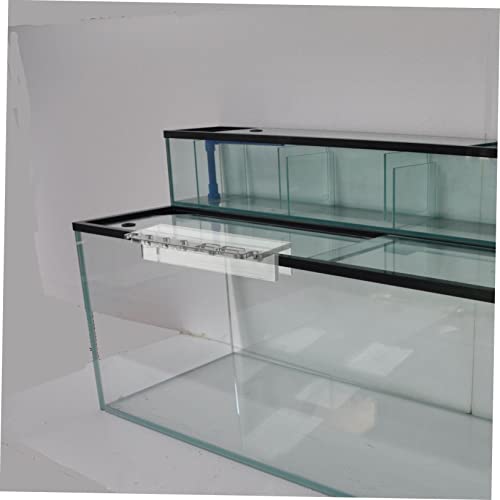 UKCOCO Acrylic Aquarium Tool Holder Water Plants Maintenance Organizer Rack for Aquatic Tools Storage Stand for Fish Tank Cleaning and Care